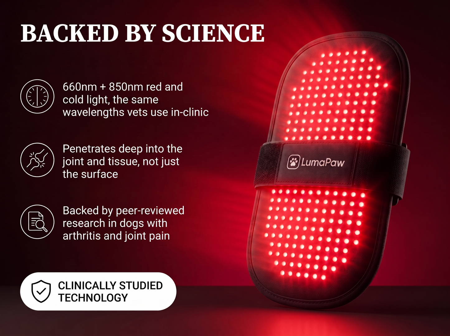LumaPaw Dual-Depth™ Light Therapy Pad