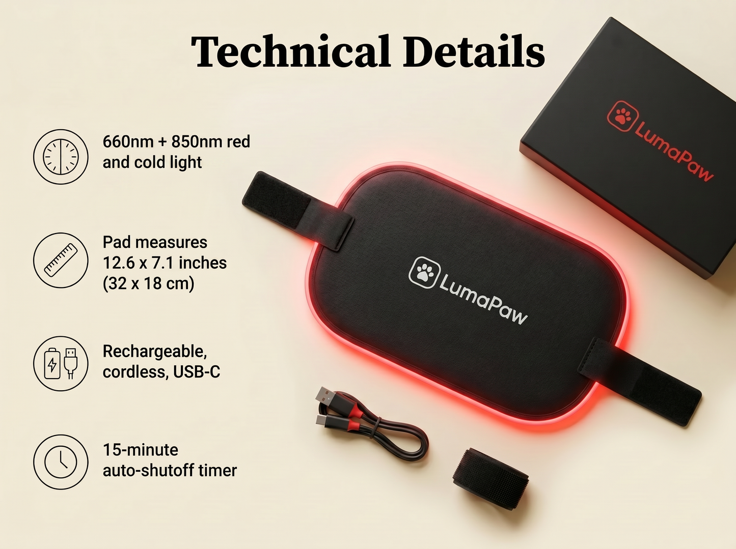 LumaPaw Dual-Depth™ Light Therapy Pad
