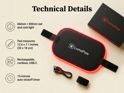 LumaPaw Dual-Depth™ Light Therapy Pad